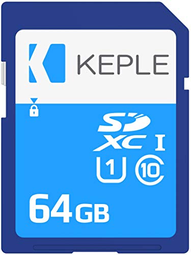 Keple 64GB 32Go SD Tarjeta de Memoria di Quick Speed SD Card for Sony Cyber Shot DSC-RX100, DSC-RX1, DSC-RX1R, DSC-TX20 SLR Kamera | 64GB Storage Classe 10 UHS-1 U1 SDXC Karte for HD Videos & Photos