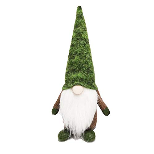 keyixing Elfo del Bosque Verde decoración nórdico de Papá Noel Adorno para Hombre Anciano del Bosque sin Cara para Navidad, Boda, Aniversario y decoración para Fiestas (1 en Paquete) …