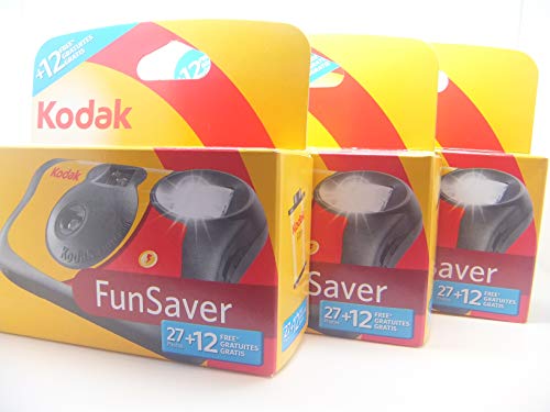 Kodak Fun Flash Disposable Camera – 39 Expo sures 3 Pack