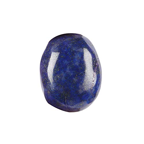 Lapiz azul lázuli piedra natural con copos de oro cabujón oval corte fino 18.50 quilates joyería de piedras preciosas sueltas para mujeres FF-169