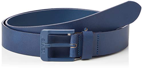Levi's LEVIS FOOTWEAR AND ACCESSORIES Free Metal cinturón, azul oscuro, 100 Unisex Adulto