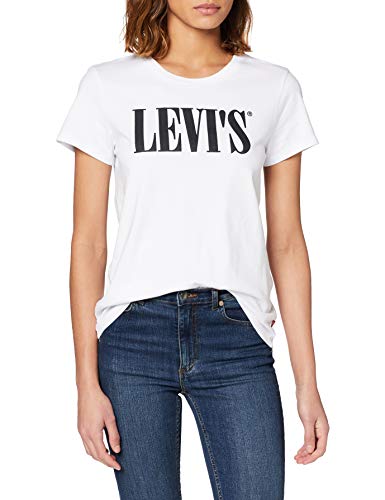 Levi's The Perfect Tee, Camiseta, Mujer, Blanco (90's Serif T2 White+ 0781), XL