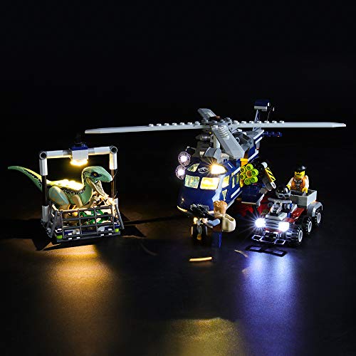 LIGHTAILING Conjunto de Luces (Jurassic World Persecución en Helicóptero de Blue) Modelo de Construcción de Bloques - Kit de luz LED Compatible con Lego 75928 (NO Incluido en el Modelo)