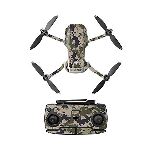 Linguhang Drone Decal - Adhesivo decorativo para piel antiarañazos, impermeable, diseño para DJI Mavic Mini Drone y mando a distancia impermeable PVC (tipo 9)