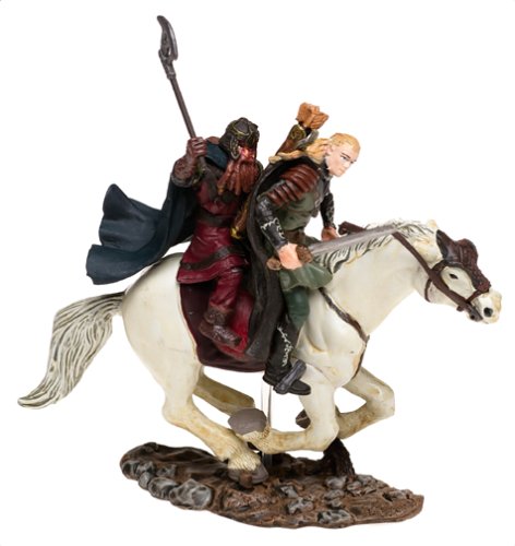 Lord of the Rings Armies of Middle Earth: Legolas & Gimli on Horseback Figure 1/24 Scale