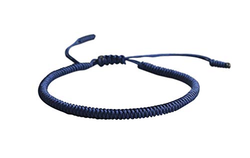 LUCKY BUDDHIST Pulsera budistas tibetanas + Colgante/Collar! para Mujeres Hombre Adolescente. Tamaño Ajustable para Casi Cualquier Mano. Hecho a Mano de Cuerda. Muchos Tipos Disponibles (Azul Oscuro) LUCKY BUDDHIST Pulsera budistas tibetanas + Colgante/Collar! para Mujeres Hombre Adolescente. Tamaño Ajustable para Casi Cualquier Mano. Hecho a Mano de Cuerda. Muchos Tipos Disponibles (Azul Oscuro)