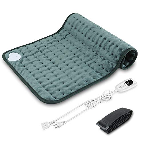 Manta Electrica Espalda, Qfun Manta Termica Electrica 60 x 30cm, 6 Calentamiento Niveles, 4 Modes Temporizadores, el Calefactora Rápido Superficie para cintura, espalda, abdomen Manta Electrica Espalda, Qfun Manta Termica Electrica 60 x 30cm, 6 Calentamiento Niveles, 4 Modes Temporizadores, el Calefactora Rápido Superficie para cintura, espalda, abdomen