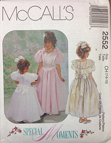 McCalls Sewing Pattern 2552 Girls Party Dress Flower Girl 1st Communion Size 4 to 6 by McCall's