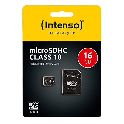 MEM118n - Carte Micro SD - 16 Go Classe 10 Intenso - avec adaptateur (PlayStation 4)