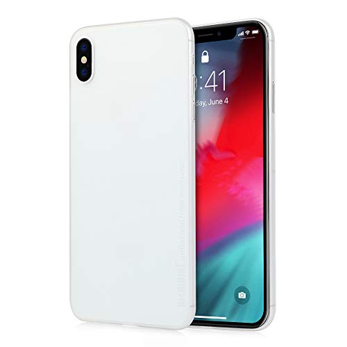 memumi Funda para iPhone XS MAX, Ultra Slim 0.3 mm PP Plástico Protectora Carcasa Compatible con iPhone XS MAX Case 6.5 2018 [Anti-Rasguño y Resistente Huellas Dactilares] Blanco Transparente