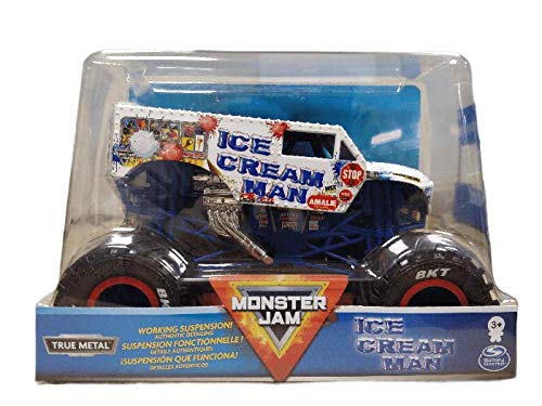 Monster Jam, Official Ice Cream Man Monster Truck, Die-Cast Vehicle, 1:24 Scale