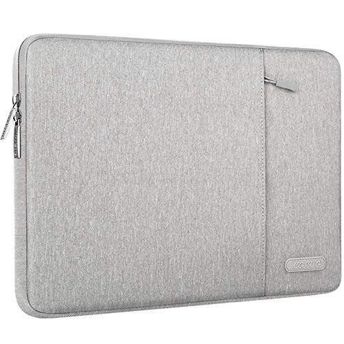 MOSISO Funda Protectora Compatible con 2019 iPad 7 10.2/iPad Air 3 10.5, iPad 9.7, iPad Pro 9.7-11, 2018 Surface Go, iPad Air 2/1, Bolsa Blanda de Tableta con Bolsillo Vertical, Gris