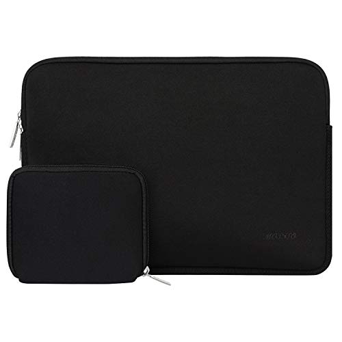 MOSISO Funda Protectora Compatible con 2019 iPad 7 10.2/iPad Air 3 10.5, iPad 9.7, iPad Pro 9.7-11, 2018 Surface Go, iPad Air 2/1, Bolsa Blanda de Tableta Agua Repelente con Pequeño Caso, Negro