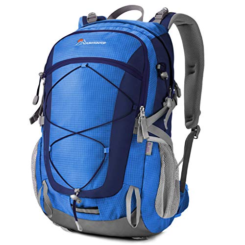 MOUNTAINTOP Mochilas Senderismo 40 litros Alta Capacidad Impermeable Hombre Mujer Escalada Deporte Morral con Cubierta De Lluvia para Viajes Acampadas MOUNTAINTOP Mochilas Senderismo 40 litros Alta Capacidad Impermeable Hombre Mujer Escalada Deporte Morral con Cubierta De Lluvia para Viajes Acampadas