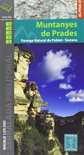 Muntanyes de Prades, mapa excursionista. Escala 1:25.000. Alpina Editorial.