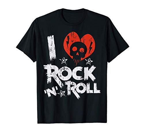 Música Rock N Roll, Amo el Rock and Roll Camiseta Música Rock N Roll, Amo el Rock and Roll Camiseta