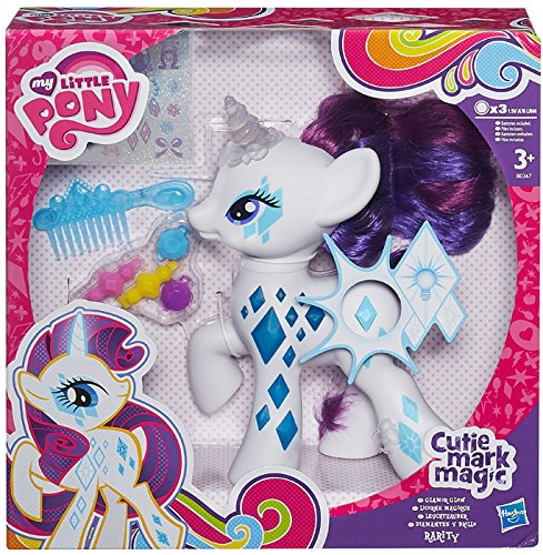 My Little Pony - Rarity Luces y Destellos, Figura con Accesorios (Hasbro B0367EU4)