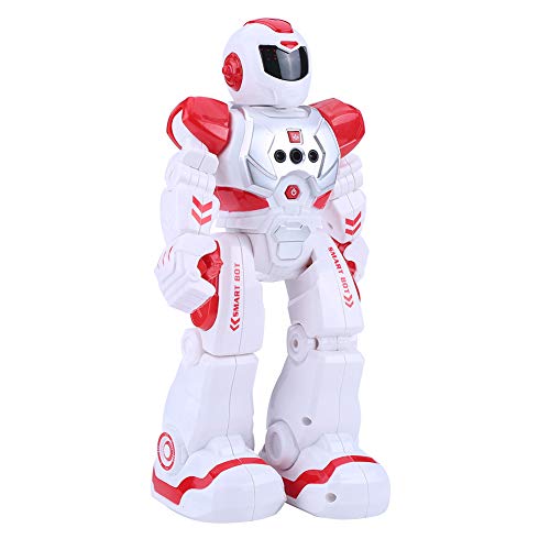 Nannday RC Robot Toy, Control Remoto Inteligente, Robot programable, detección interactiva de Gestos, Baile, Canto, robótica educativa Inteligente, Regalo de cumpleaños para niños(Rojo)