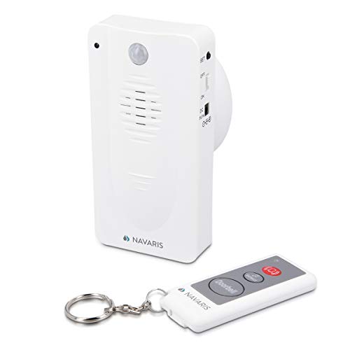 Navaris Timbre y Alarma con Sensor de Movimiento - Detector de Movimiento inalámbrico para Puertas de casa o Tienda - Mando a Distancia - para Gatos Navaris Timbre y Alarma con Sensor de Movimiento - Detector de Movimiento inalámbrico para Puertas de casa o Tienda - Mando a Distancia - para Gatos