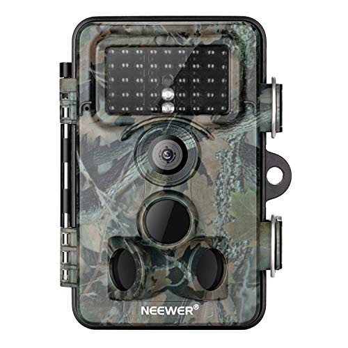 Neewer Cámara Digital Exploración Caza Trail 16MP 1080P HD a Prueba Agua Lente 120°Gran Angular con 0,3s Velocidad Disparo Activada Visión Nocturna para Monitoreo de Vida Silvaje
