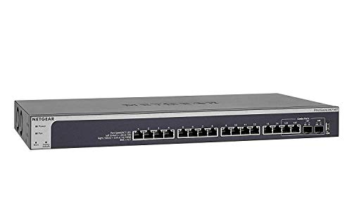 Netgear XS716T-100NES - Switch ProSAFE (16 puertos, Smart Managed 10GbE y garantía durante su vida útil)
