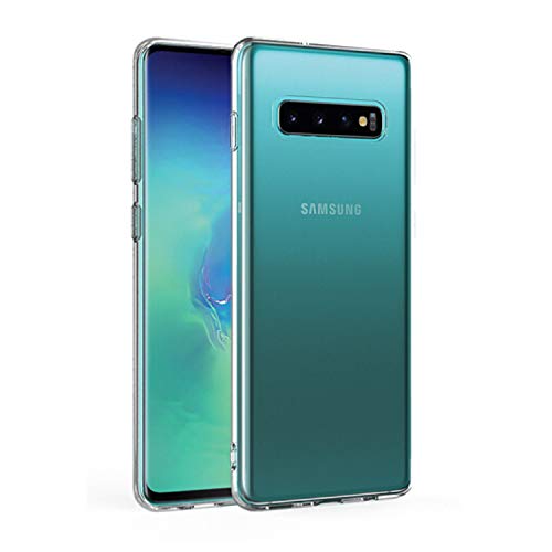 NEW'C Funda para Samsung Galaxy S10 Plus, Anti-Choques y Anti-Arañazos, Silicona TPU, HD Clara