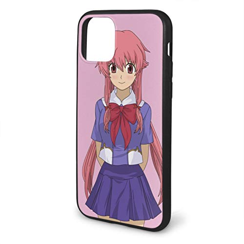 NGNHMFD Amano Yuki Yoshitaka Yukki Yukiteru Machina Ex Yuno Gasai Muru Deus - Black Phone Case for iPhone 12 12 Pro MAX iPhone 11 Pro MAX iPhone X/XS XR iPhone SE 2020 6/6s 7/8 Plus Case