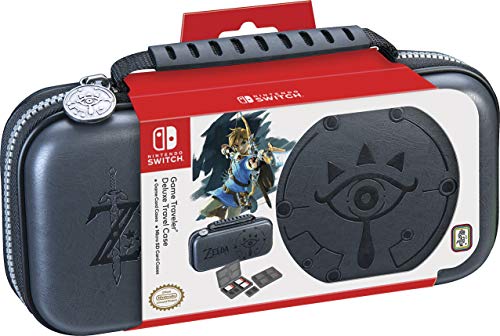 Nintendo Switch Game Traveler Deluxe Travel Case- Zelda Breath of the Wild - Sheikah Eye - Grey [Importación inglesa]