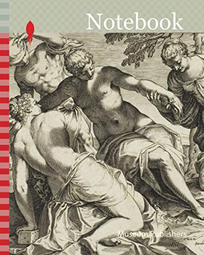 Notebook: Mercury and the Graces, 1589, Agostino Carracci (Italian, 1557-1602), after Jacopo Robusti, called Tintoretto (Italian, 1519-1594), Italy, ... with etching in black ink on ivory laid paper