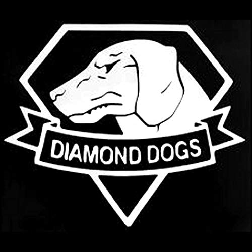 OLUYNG Etiqueta engomada del Coche 15,5 CM * 13 CM Metal Gear Diamond Dogs Log Vinilo Pegatina Etiqueta engomada del Coche C8-0052