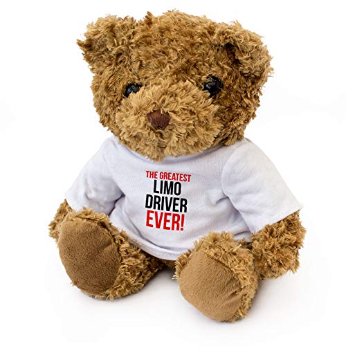 Oso de Peluche con Texto en inglés «Greatest Limo Driver Ever», Bonito y Suave, Regalo de cumpleaños o Navidad.