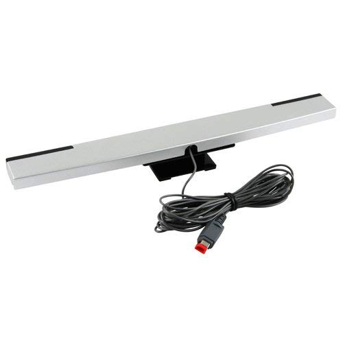 OSTENT Receptor de barra con sensor de rayos infrarrojos con cable compatible para el videojuego de la consola Nintendo Wii
