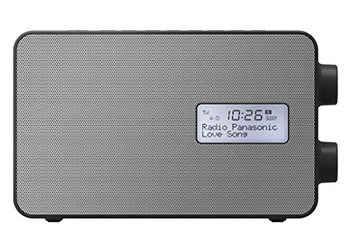 Panasonic Radio Digital RF-D30BTEG-K con Bluetooth (Dab+, FM, Red y batería, protección contra Salpicaduras, AUX, función Despertador, Temporizador de Cocina), Color Negro