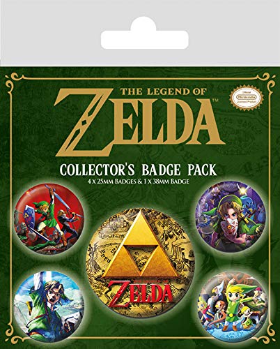 Paquete de insignias The Legend of Zelda, multicolor, 10 x 12,5 cm