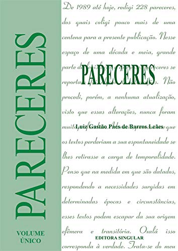Pareceres (Portuguese Edition)
