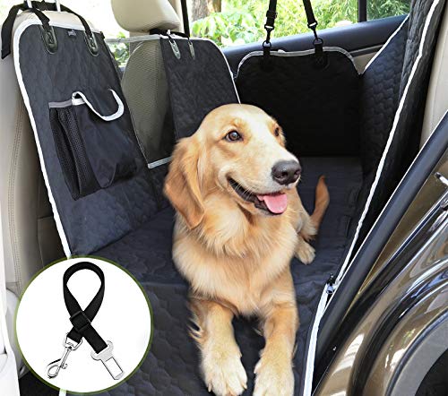 Pecute Funda Perros Coche, Funda de Asiento para Perros Impermeable y Resistente, Protector Coche Perros con Rejilla Flexible Pasar Aire, Universal para SUV, Camión, Transportar y Viaje (Negro 2) Pecute Funda Perros Coche, Funda de Asiento para Perros Impermeable y Resistente, Protector Coche Perros con Rejilla Flexible Pasar Aire, Universal para SUV, Camión, Transportar y Viaje (Negro 2)