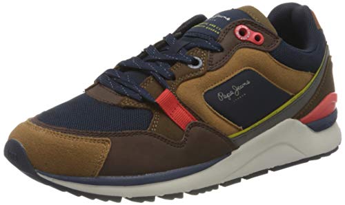 Pepe Jeans London X20 Runner, Zapatillas Hombre, 859tobacco, 41 EU