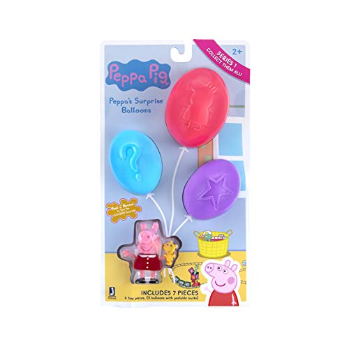 Peppa Pig PEP0686 Globos Sorpresa Serie 1: Juguete, Juego con 2 Personajes exclusivos y 2 Accesorios para niños a Partir de 2 años