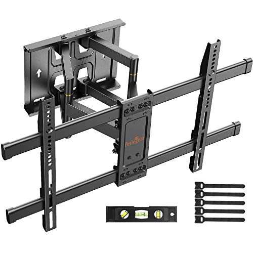 Perlegear Soporte TV Pared Articulado Inclinable Y Giratorio – Soporte De TV para Pantallas De 37-70” TV – MAX VESA 600x400mm, para Soportar 60kg