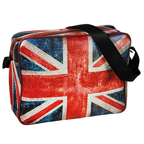 Preis am Stiel Bandolera vintage "Union Jack" | Bolso de hombro | Accesorio para mujer | Bolso para hombre y mujer | Bolso grande | Bolso de hombro con la bandera de Reino Unido
