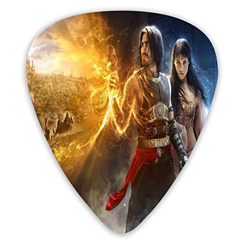 Prince of Persia Sands Of Time - Juego de 6 púas de guitarra eléctrica de ABS, para guitarra acústica