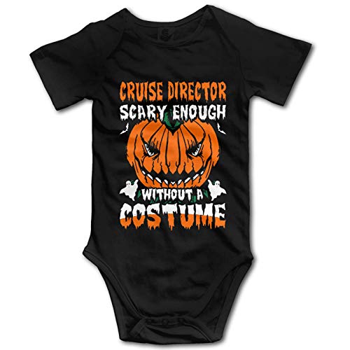 Promini Cruise Director Scary Halloween Baby Cotton Enterizo de manga corta Enterizo Enterizo de 0-3 meses, ZI2815