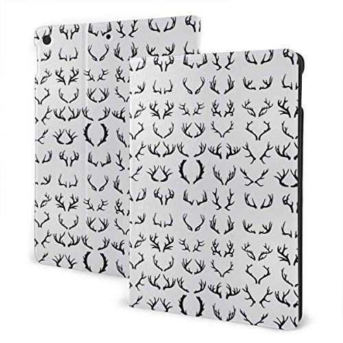 PULLA Funda para iPad 7th Generation 10.2" Slim PU Protectora Carcasa Cover con Auto-Sueño and Estela Cazando Ciervos de asta PULLA Funda para iPad 7th Generation 10.2" Slim PU Protectora Carcasa Cover con Auto-Sueño and Estela Cazando Ciervos de asta