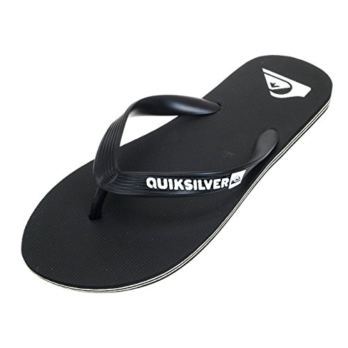 Quiksilver Molokai-Flip-Flops For Men, Zapatos de Playa y Piscina Hombre, Negro (Black/Black/White Xkkw), 40 EU