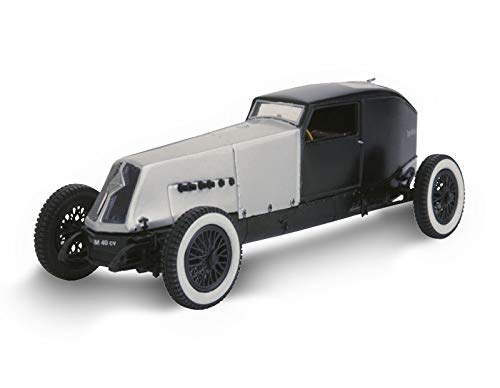 Renault Norev 40CV Type NM 1926 - Escala de fundición coleccionable tamaño 1/43 - Voiture de Course - Negro y Gris