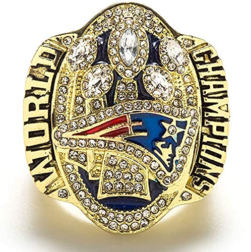 Replicación de anillo de campeonato Patriot 2016, conjunto de anillos de campeonato de Super Bowl para ventiladores de recolección de regalo de recolección de recuer 14#