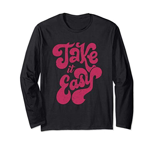Retro 70s Take It Easy Vintage Manga Larga Retro 70s Take It Easy Vintage Manga Larga