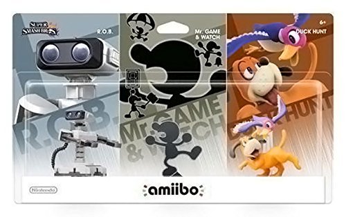 Retro Amiibo 3-Pack レトロアミーボ3パック [R.O.B./Mr.ゲーム&ウォッチ/ダックハント](大乱闘スマッシュブラザーズシリーズ) [並行輸入品]