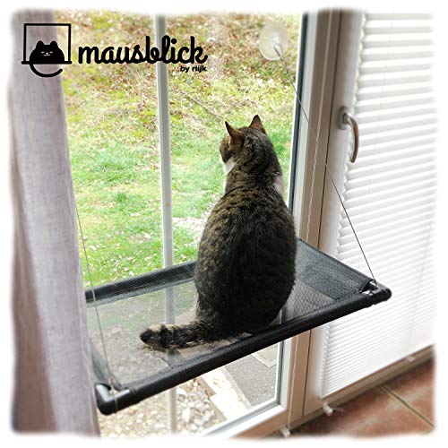 riijk Hamaca para ventana para gatos de hasta 23 kg, espacio extra estable para ventanas, para gatos