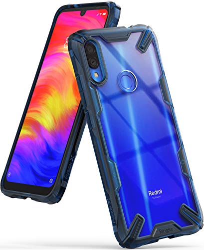 Ringke Fusion-X Diseñado para Funda Redmi Note 7, Funda Redmi Note 7 Pro Protección Resistente Impactos Carcasa para Xiaomi Redmi Note 7, Xiaomi Redmi Note 7 Pro (2019) - Space Blue